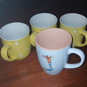 Temp-Tations Yellow Polka Dot Ceramic Mug (Set Accent)